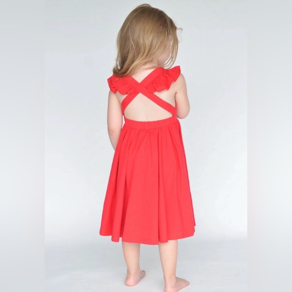 OLLIE JAY ROSITA DRESS - RED - Picture 2 of 5